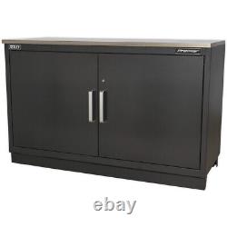 1550mm Heavy Duty Modular Floor Cabinet Two Door Steel Adjustable Shelf