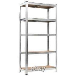 2x Heavy-duty Storage Rack Workshop Garage Organiser Shelf vidaXL