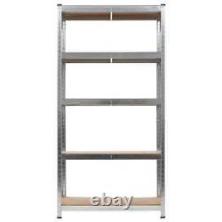 2x Heavy-duty Storage Rack Workshop Garage Organiser Shelf vidaXL