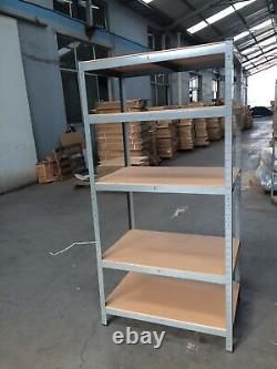 4PC Heavy Duty Storage Racking 5Tier Shelving Boltless Garage Workshop Warehouse