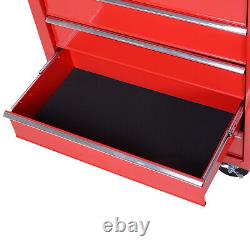 5 Drawer Roller Tool Cabinet Storage Box Workshop Chest ob Wheels Garage Trolley