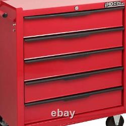 5 Drawer Workshop Tools Trolley Steel Chest Box Storage Cabinet