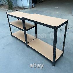 5 Sets Boltless Metal Shelving Shelves Storage Racking Shelf Garage Workshop