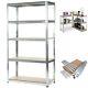 5 Tier(180cm X 90cm X 60cm) Heavy Duty Metal Galvanised Shelving Rack Unit Mnd