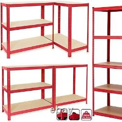 6X 5 Tier Racking Heavy Duty Garage Shelving Storage Shelves Boltless Steel Unit