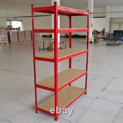 6X 5 Tier Racking Heavy Duty Garage Shelving Storage Shelves Boltless Steel Unit