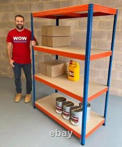 6 BAYS Warehouse Racking Shelving Heavy Duty 300kg Storage Garage Workshop