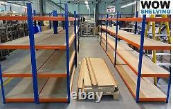 6 BAYS Warehouse Racking Shelving Heavy Duty 300kg Storage Garage Workshop
