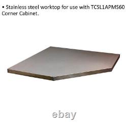 865mm Stainless Steel Worktop for ys02642 Modular Corner Cabinet