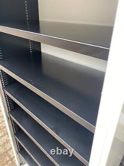 Bisley Tambour Steel Filing Storage Workshop Garage Stable Cabinet Cupboard