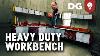 Build A Cheap Diy Heavy Duty Metal Workbench With Storage Cabinets