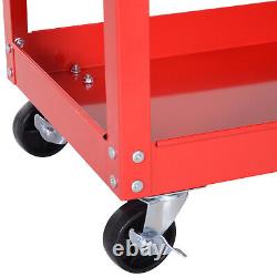 DURHAND 3-tier Tool Trolley Cart Roller Cabinet Garage Workshop with Drawer