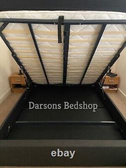 Darson Double & King Size NEVADA Ottoman Bed Frame Wing Plush Velvet Upholstered