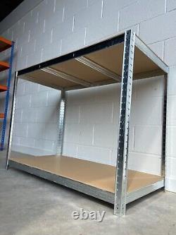 Galvanised Shelving Workbench Kit Garage Workshop Steel Storage Unit Set 175KG