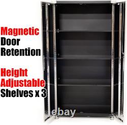Garage Storage Cabinet by Seville Heavy Duty Workshop Quality Metal Shelves