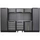 Garage Storage System Unit 3240 X 485 X 2000mm 38mm Stainless Steel Worktop