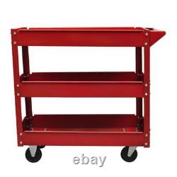 Garage Storage Workshop Tool Trolley Mobile Workbench Rolling Cabinet Cart 100kg