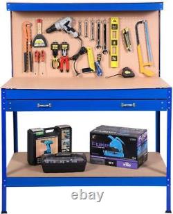 Garage Work Bench Table Large Storage Cabinet Shed Workbench Workshop Station UK