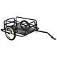 Homcom Bicycle Cargo Trailer For Shop Luggage Storage Utility With Hitch