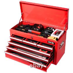 Heavy Duty Roller Tool Cabinet Storage Chest Box Garage Workshop 8 Drawers Red