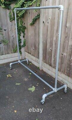 Heavy Duty Shop Display Clothes Rail galvanised scaffolding poles VERY STRONG