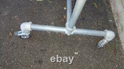 Heavy Duty Shop Display Clothes Rail galvanised scaffolding poles VERY STRONG