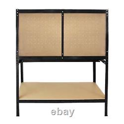 Heavy Duty Steel Workbench Tool Garage Storage Pegboard Drawer DIY Workshop