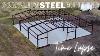 Here S How To Build A 40x60 Steel Building In 6 Minutes