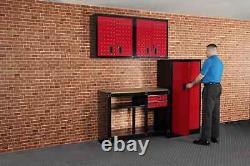 Hilka Work Bench wall unit tall chest cabinet garage workshop tool storage set