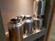 Job Lot Of 4 Extra Large Shop Silver Embossed Tea, Nuts, Airtight Storage Tins