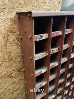 Lambretta And Vespa Ex Taffspeed Workshop Heavy Steel Pigeon Hole Storage Bins