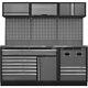 Modular Garage Storage Unit 2040 X 460 X 2000mm 38mm Stainless Steel Worktop