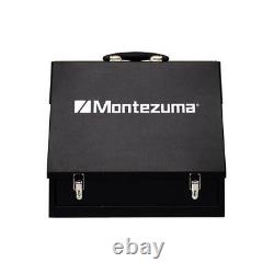 Montezuma Portable Handheld Steel Shop Triangle Tool Box 15 W x 11 D Black