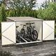 Outdoor Garden Storage Shed Heavy Duty Galvanized Steel Shelter For 4 Bikes