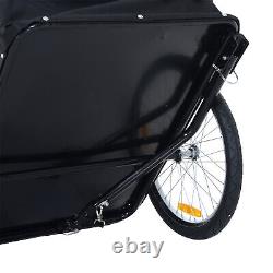 PAWHUT Bicycle Cargo Trailer Shop Luggage Storage Utility Hitch Cover