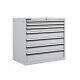 Polstore Industrial Tool Storage Cabinet For Workshop / Garage 1000mm H Grey