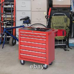 Roller Tool Cabinet Storage Chest Box Garage Workshop 7 Drawers Red