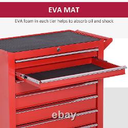 Roller Tool Cabinet Storage Chest Box Garage Workshop 7 Drawers Red