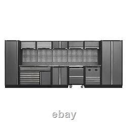 Sealey 4.9m Storage System Modular Wall 7 Drawer Floor Worktop Workshop Cabinet