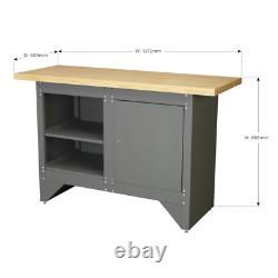 Sealey AP2010 Workbench with Cupboard Heavy-Duty Garage Workshop Storage Bench