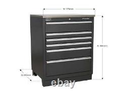Sealey APMS03 Modular Floor Cabinet 6 Drawer 775mm Heavy Duty Storage Workshop