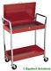 Sealey Cx104 Steel Workshop Tool Parts Storage Trolley Cart 2 Level Lockable Top