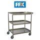 Sealey Cx410ss Workshop Trolley 3-level Stainless Steel