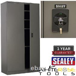 Sealey Floor Cabinet 4 Shelf 2 Door Storage Garage Workshop