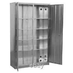 Sealey GSC110385 4-Shelf Galvanized Steel Floor Cabinet Extra-Wide