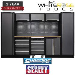 Sealey Modular Storage System 3.2m Wood Worktop Tool Garage Workshop