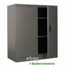 Sealey SC03 Steel Floor Cabinet Workshop Storage 2 Shelf 2 Door