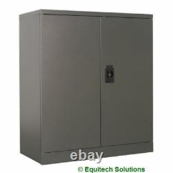 Sealey SC03 Steel Floor Cabinet Workshop Storage 2 Shelf 2 Door