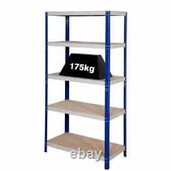 Shelving Unit 175 kg 5 shelves Heavy Duty Garage workshop room shelf 900mm