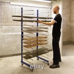Spray Drying Rack Trolley Eco Spray Shop Woodworking Dry Storage Castors Mobile